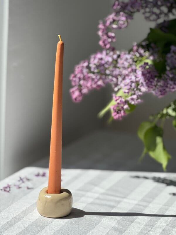 Classic colored beeswax candle - Image 3