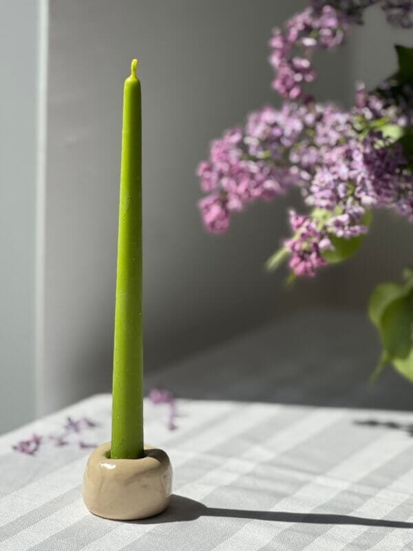 Classic colored beeswax candle - Image 4
