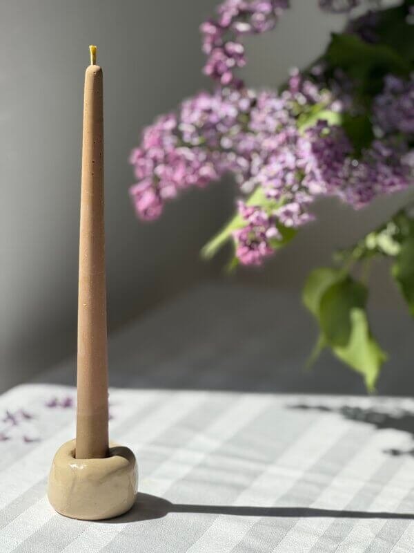 Classic colored beeswax candle - Image 5