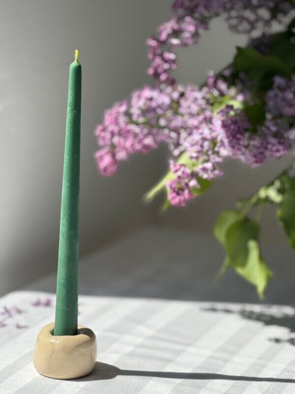 Classic colored beeswax candle - Image 2